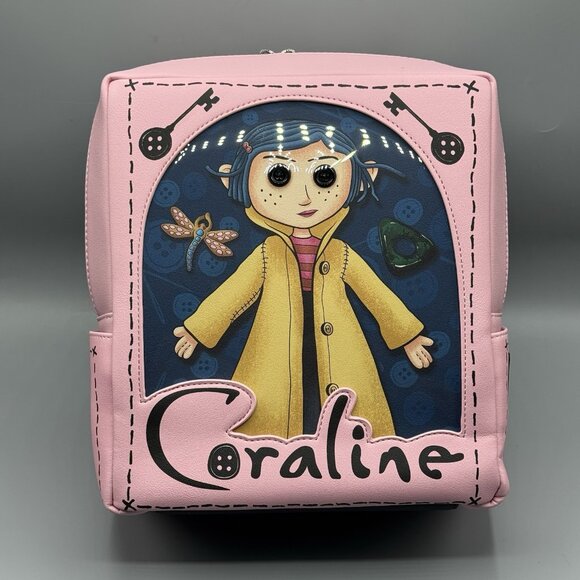Loungefly Coraline Limited Edition Doll Pink Mini Backpack NEW